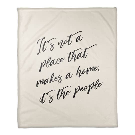50" x 60" Makes a Home Coral Fleece Throw Blanket